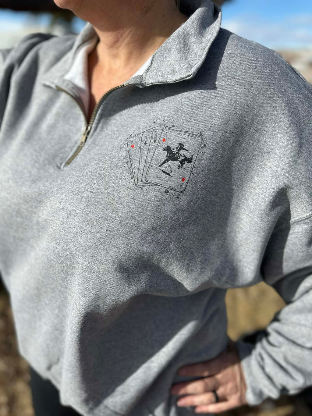 Wyoming Wild Quarter Zip pullover
