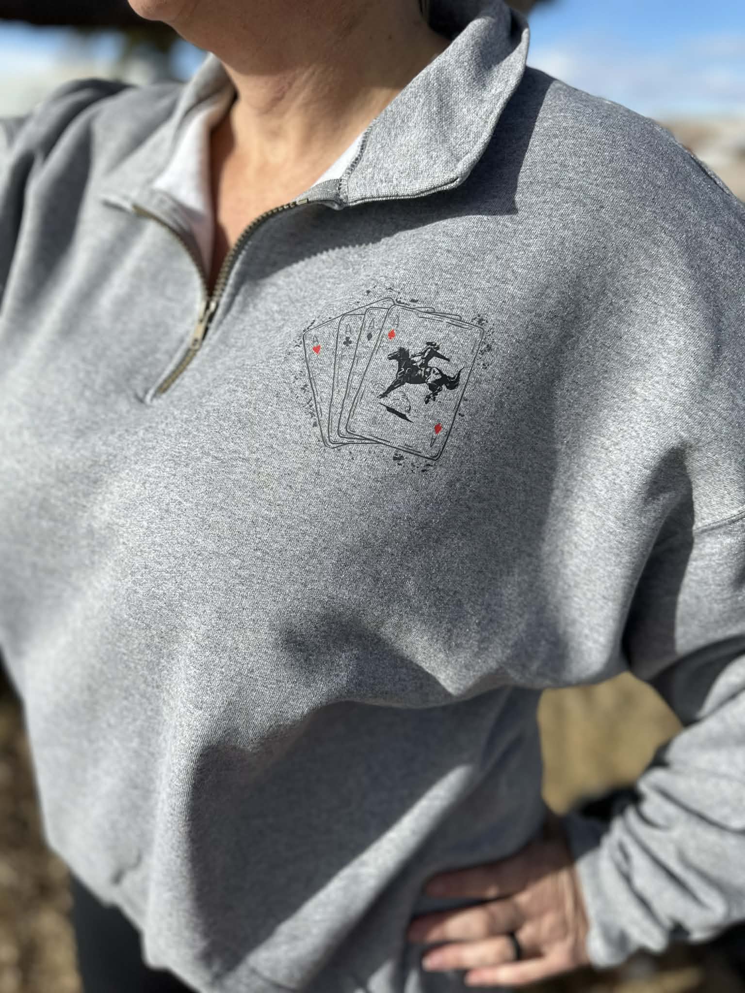 Wyoming Wild Quarter Zip pullover