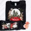 Winter snow globe scene DTF Transfer