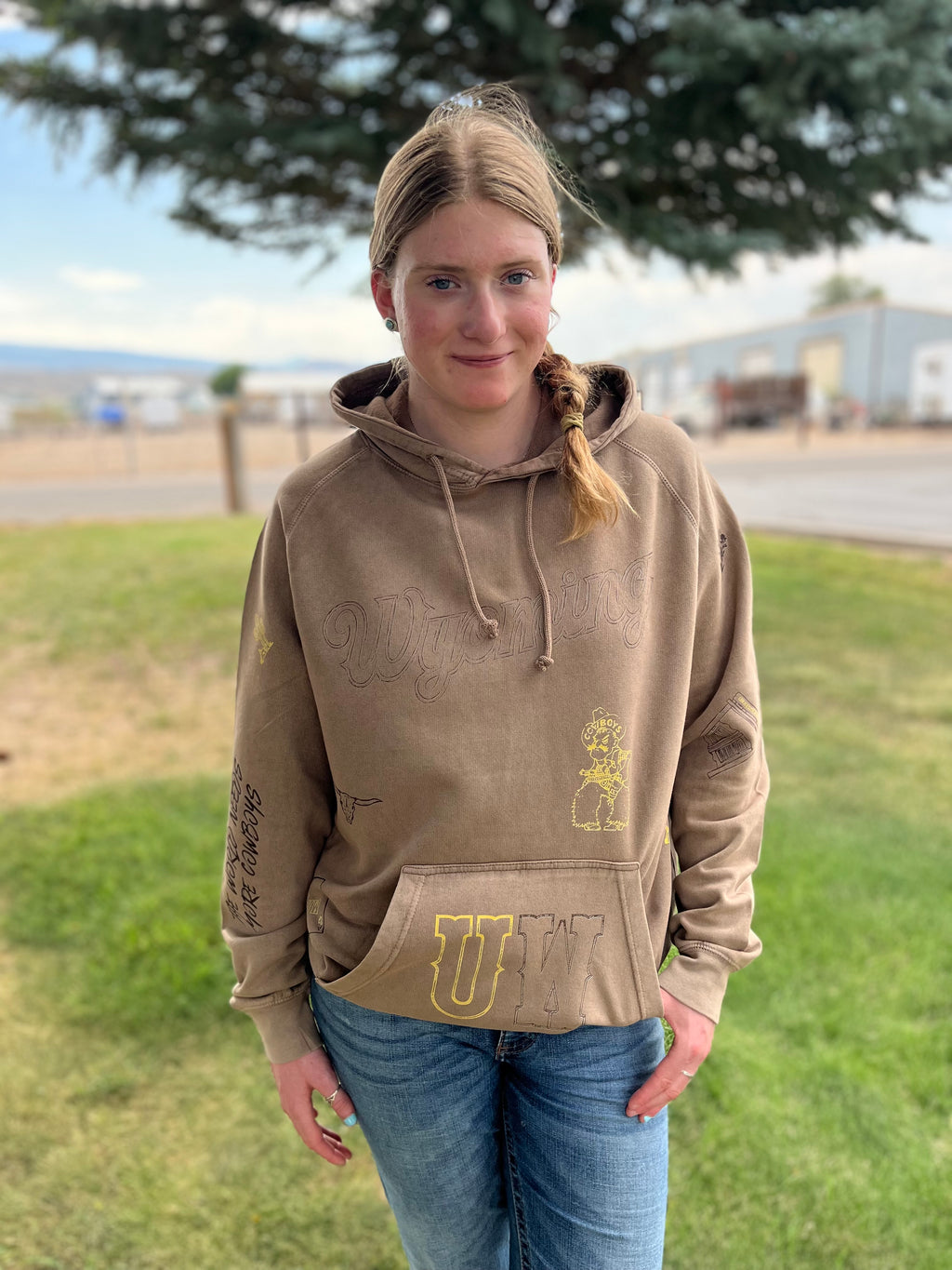 UW collage vintage hoodie