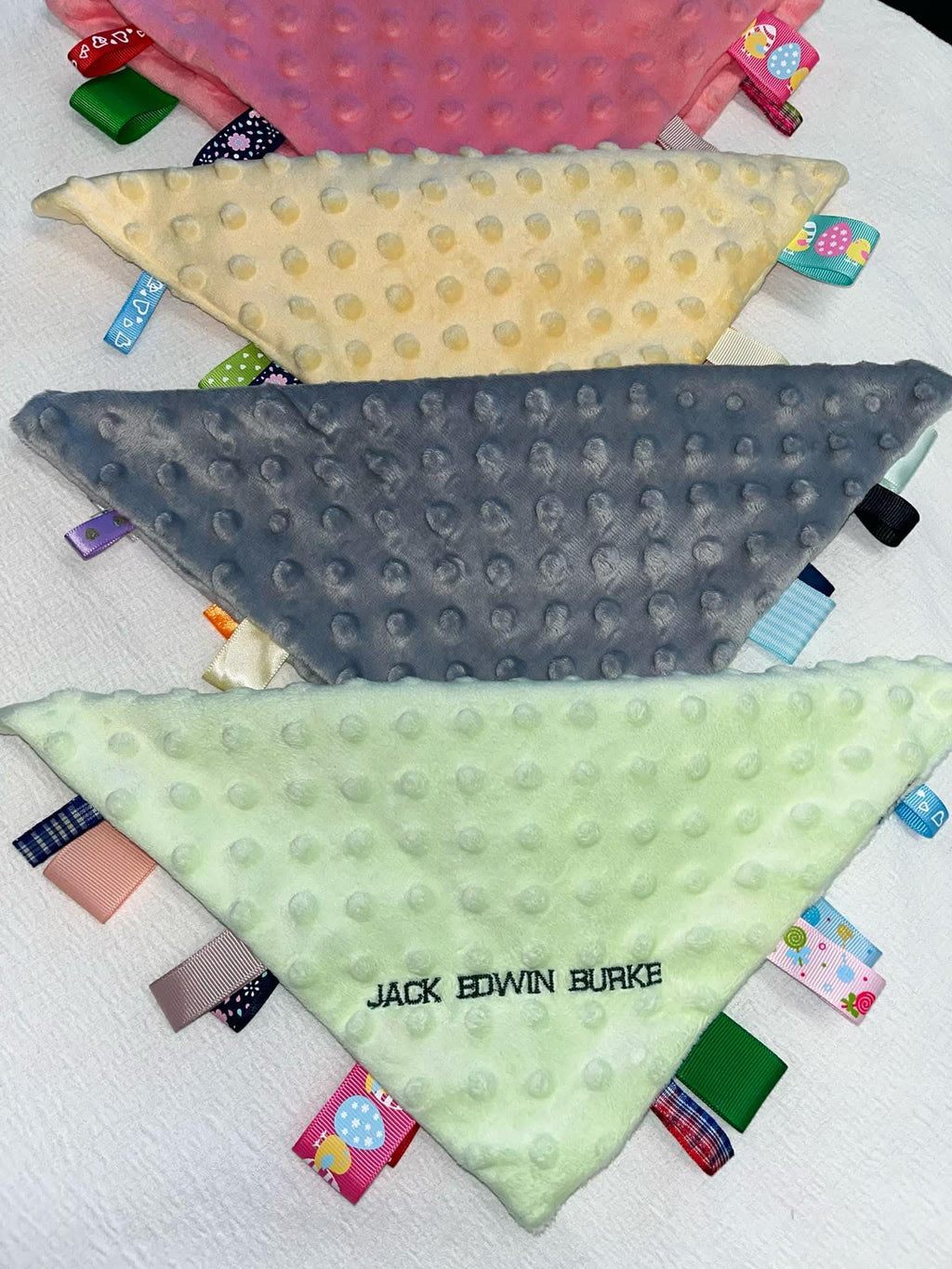 Baby Minky Lovies 4 colors to choose from and personalized