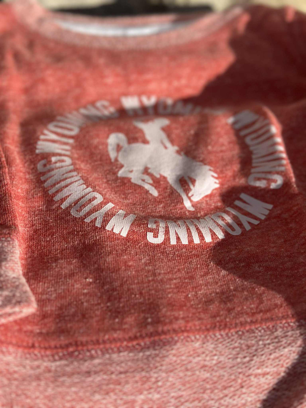 Youth Wyoming Red Crewneck