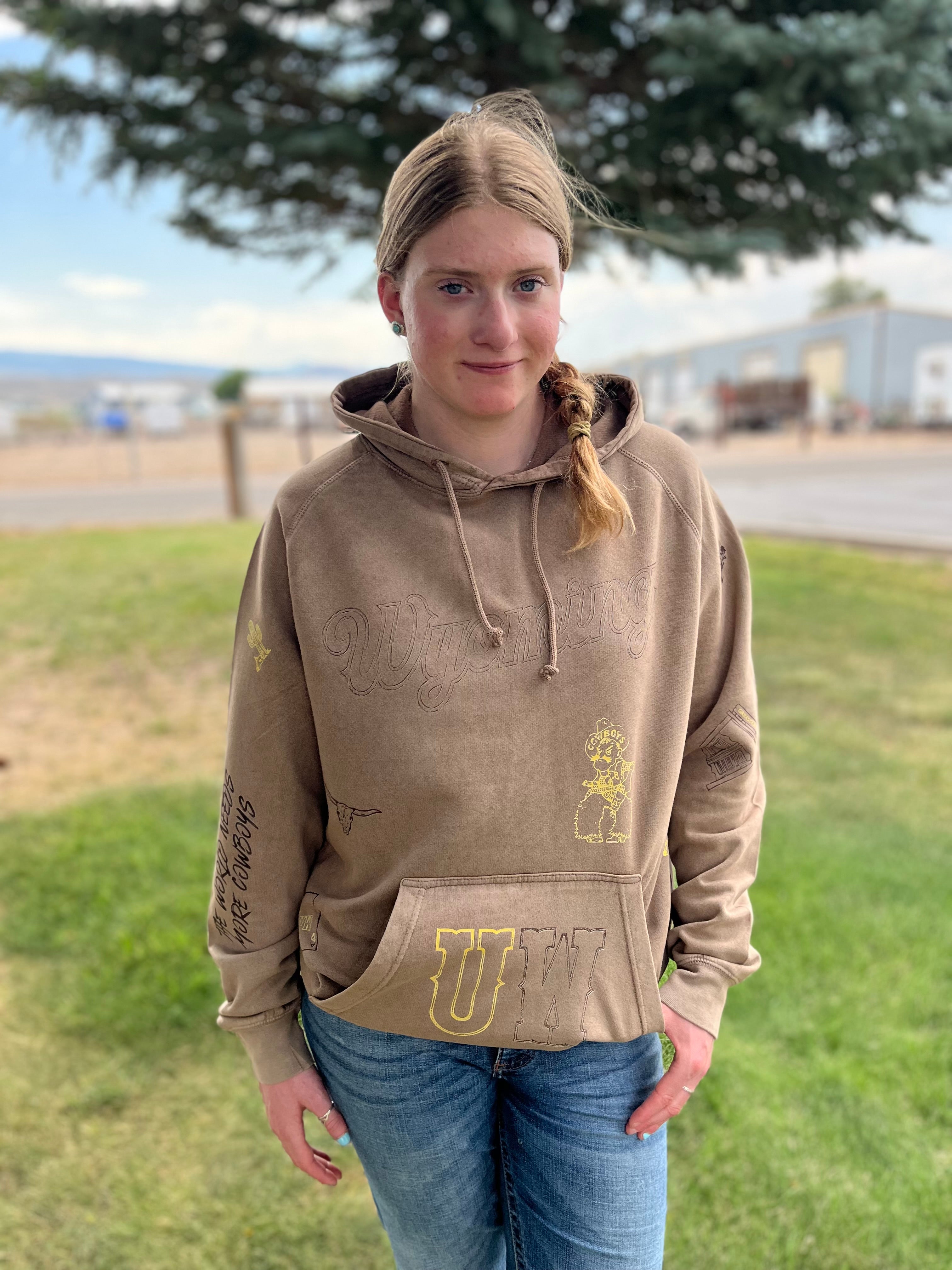 UW collage vintage hoodie