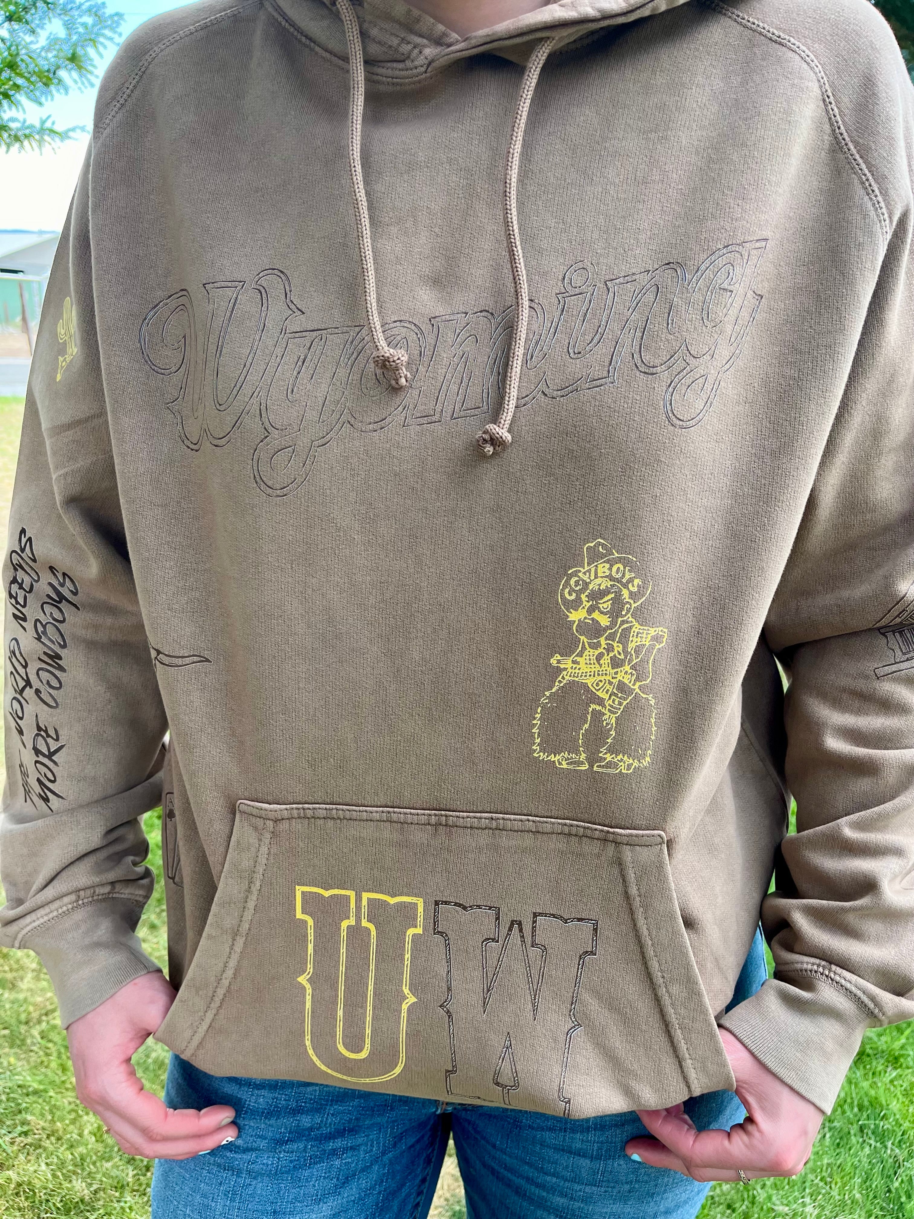 UW collage vintage hoodie