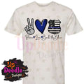 H1599 Peace Love Back the Blue Sublimation/DTF Transfer (Copy)