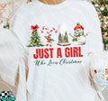Just a girl who loves Christmas DTF Transfer
