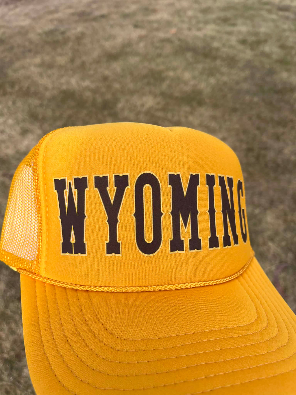 Wyoming Varsity Trucker Hat Choose your color