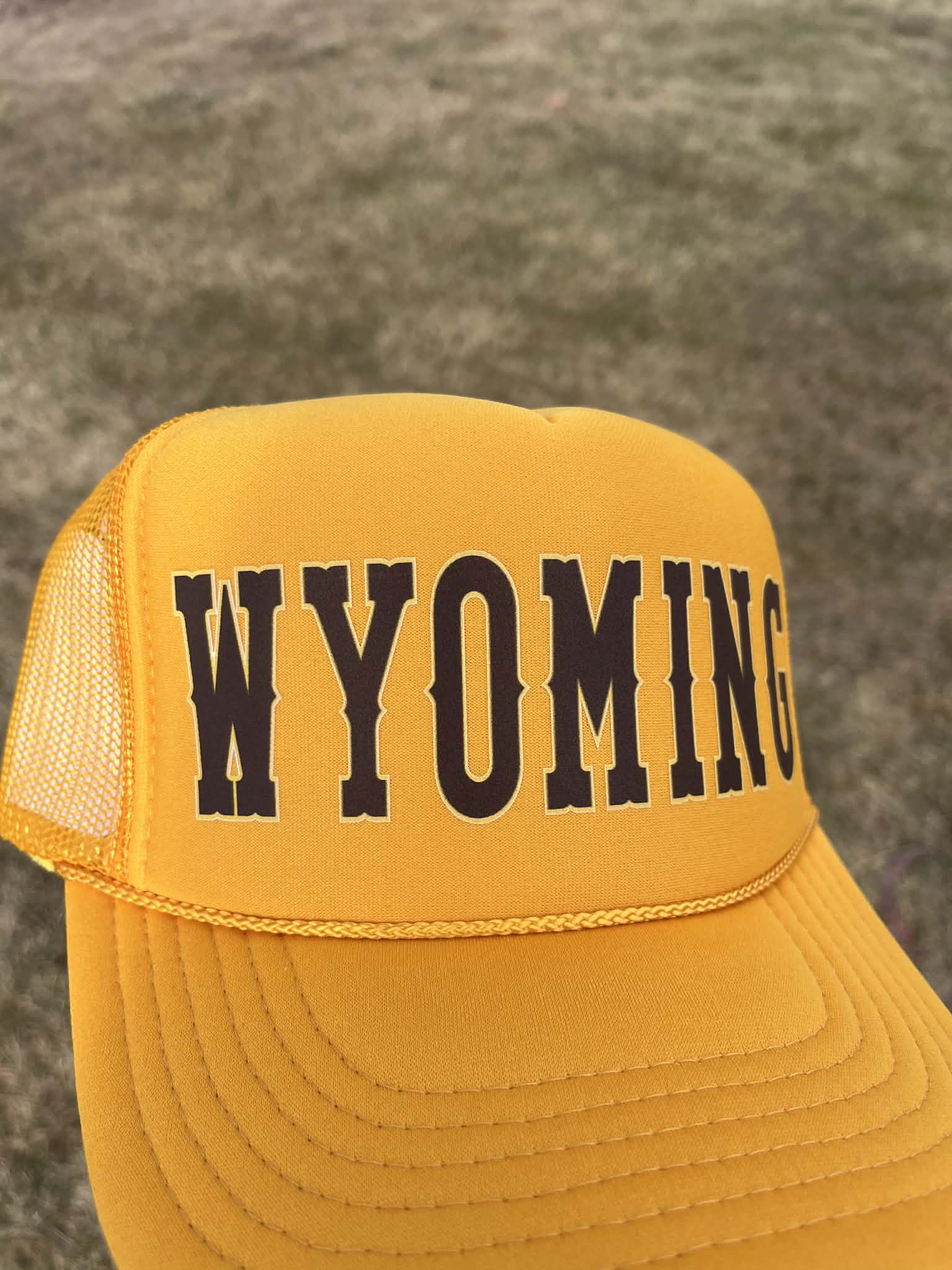 Wyoming Varsity Trucker Hat Choose your color
