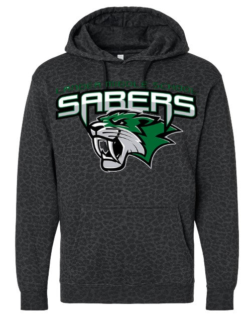 Lander Middle School Hoodie-Burning Presses