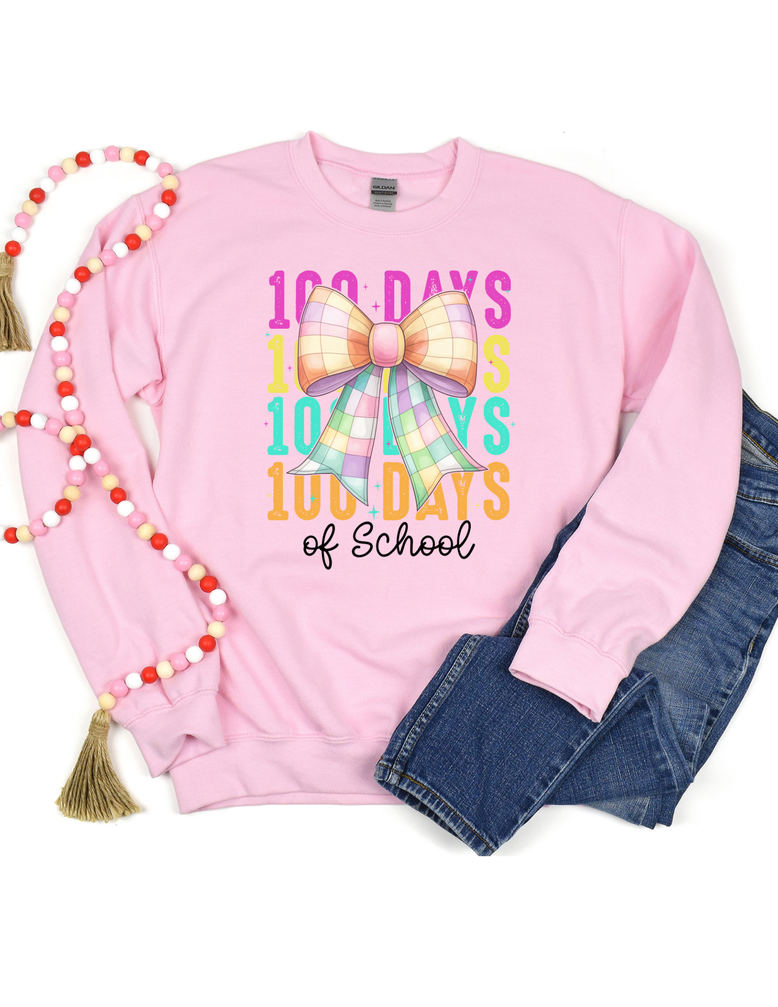 3228 Coquette Bow 100 Days DTF/Sublimation Transfers