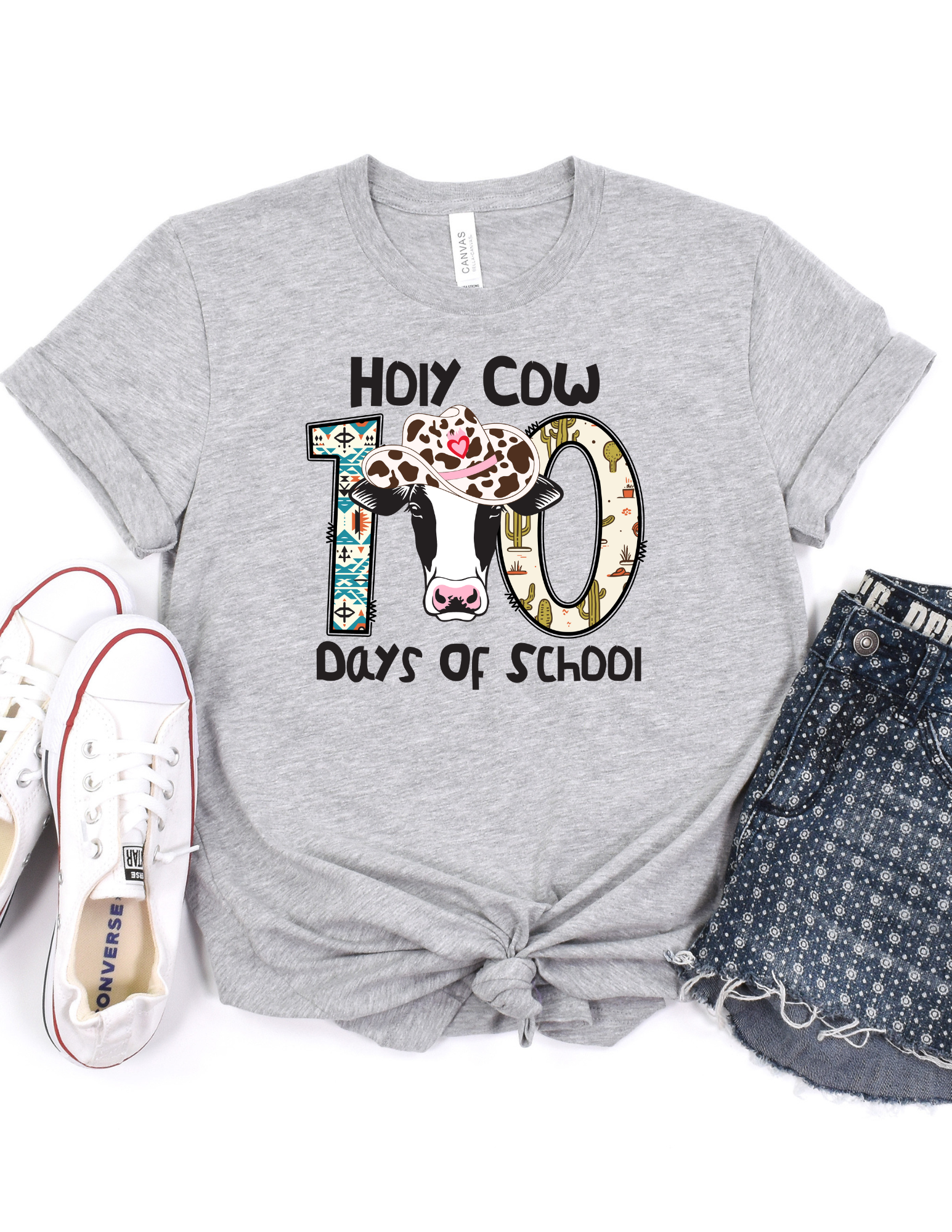3229 Holy Cow 100 Days of School DTF/Sublimation Transfers