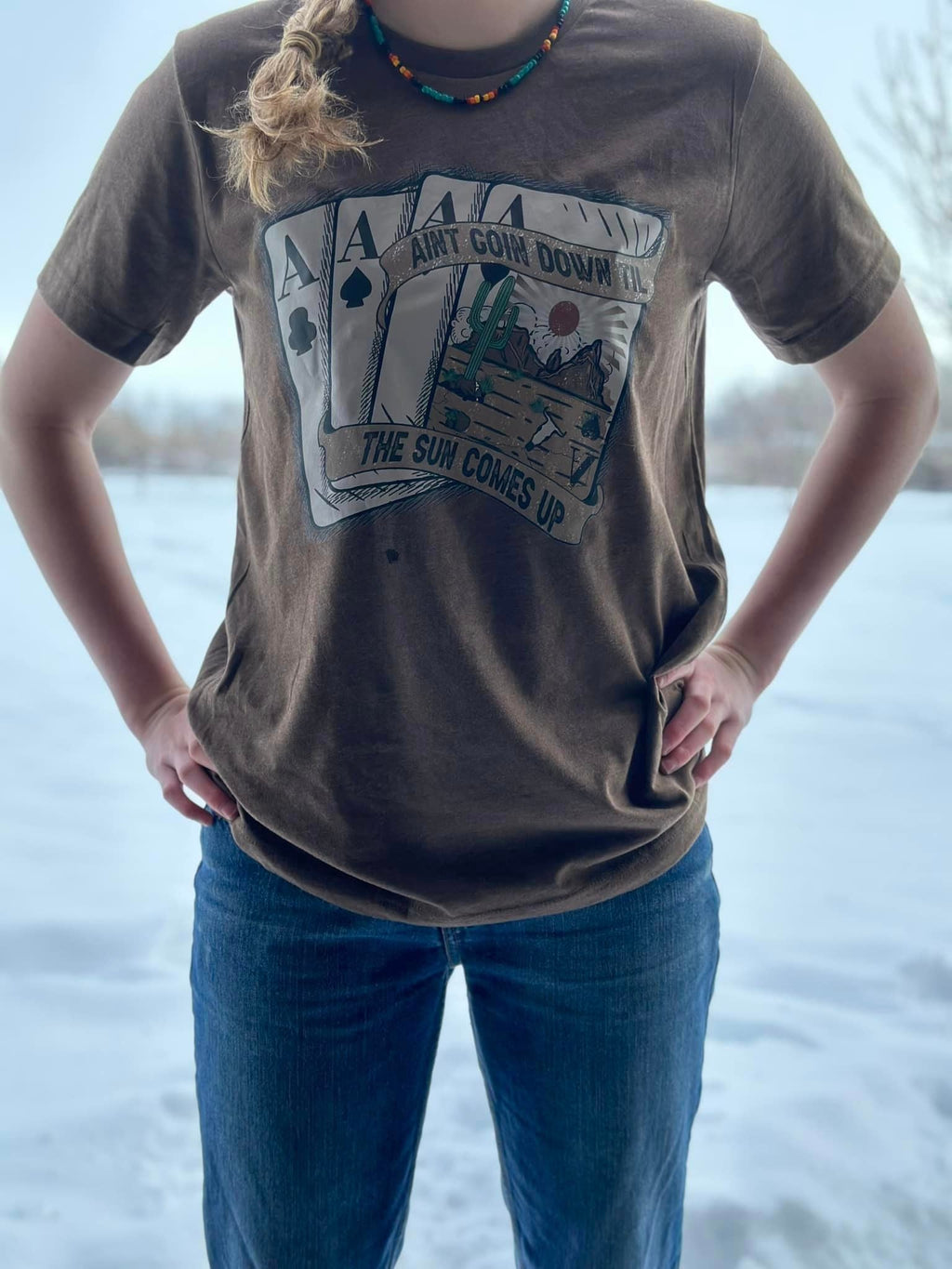 Ain't going down till the sun comes up DTF Print-Burning Presses