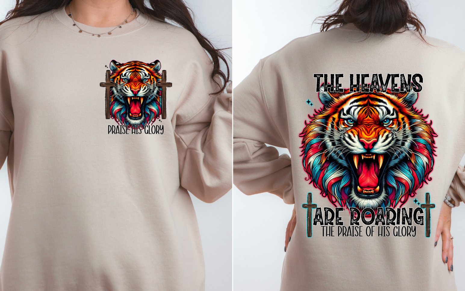 3399 Heavens are roaring pocket and back DTF/Sublimation Transfers