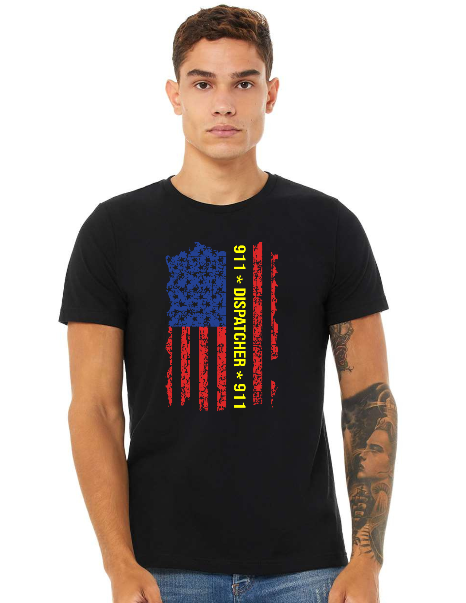 3452 911 Dispatcher American Flag DTF/Sublimation Transfers