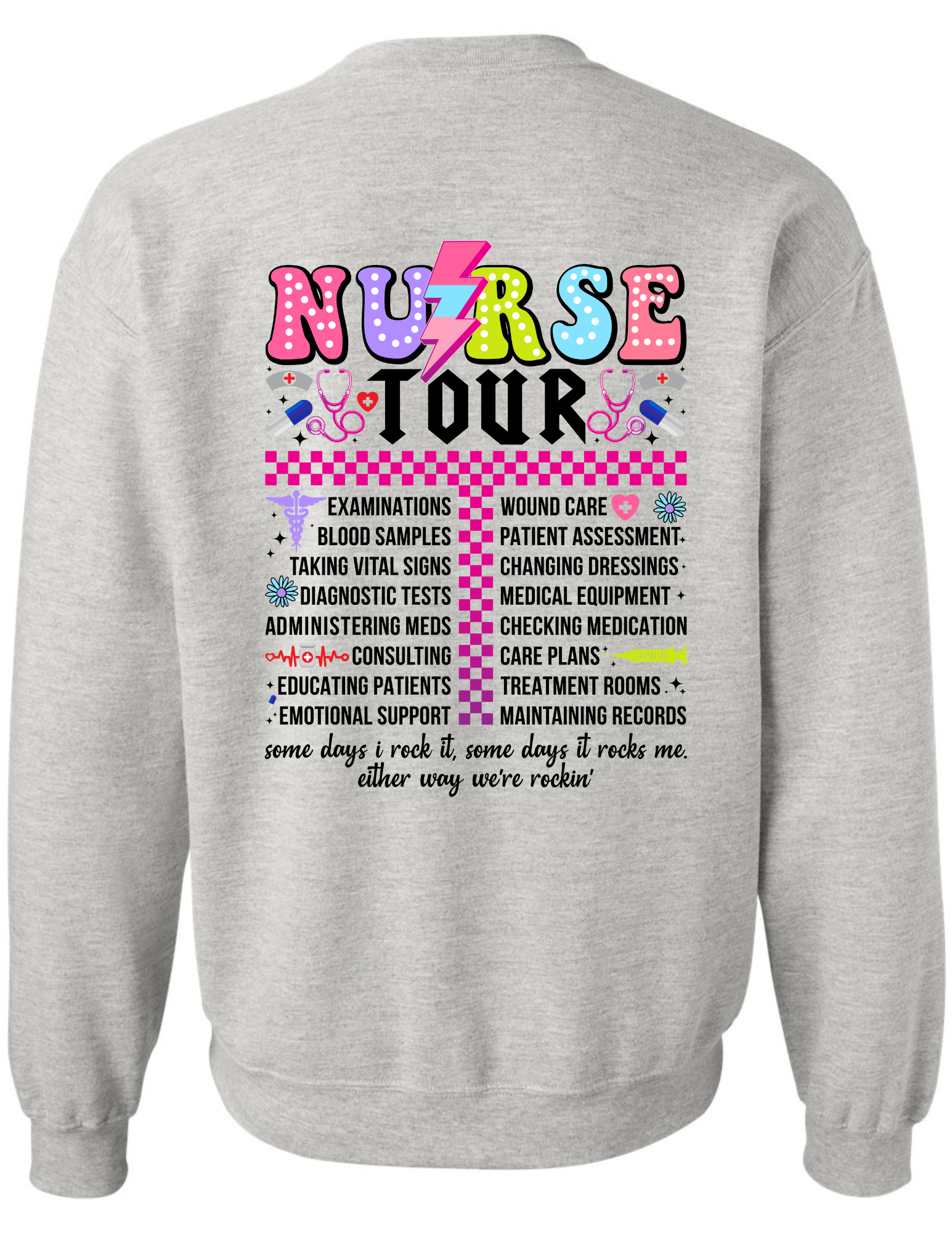 3462 Retro Nurse Tour w/ Pocket DTF/Sublimation Transfers