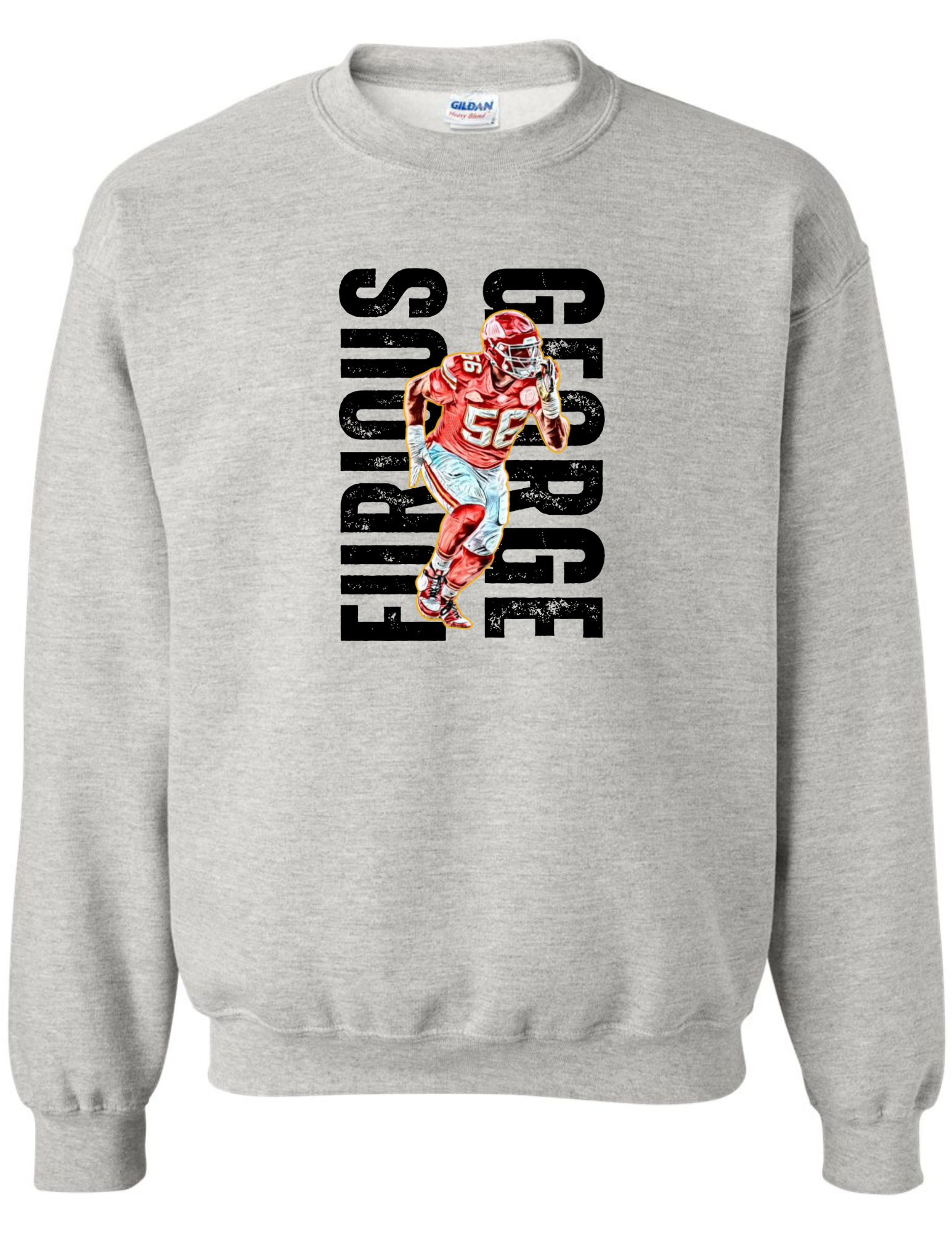 3468 Furious White or Black DTF Transfer