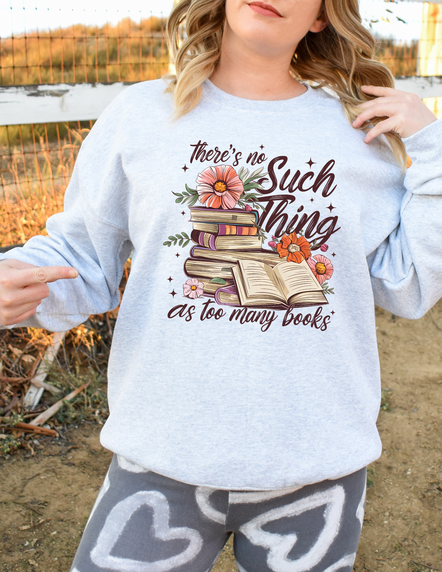3484 No such thing as too many books DTF/Sublimation Transfer