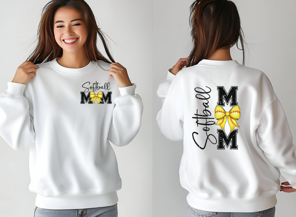 3576 Softball mom w/ pocket DTF/Sublimation Transfers
