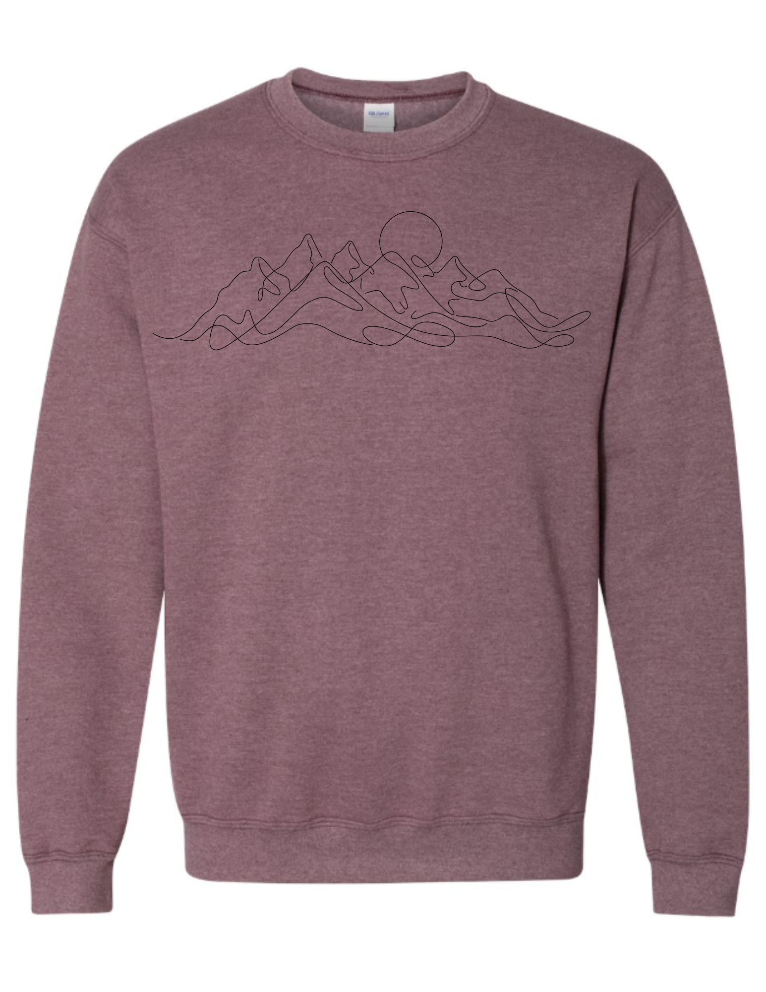 3590 Line art of mountains DTF/Sublimation Transfer