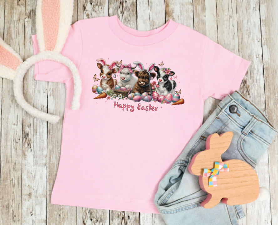 3591 Cute Cow Easter DTF/Sublimation Transfer