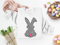3592 Retro checkered easter bunny DTF/Sublimation Transfer