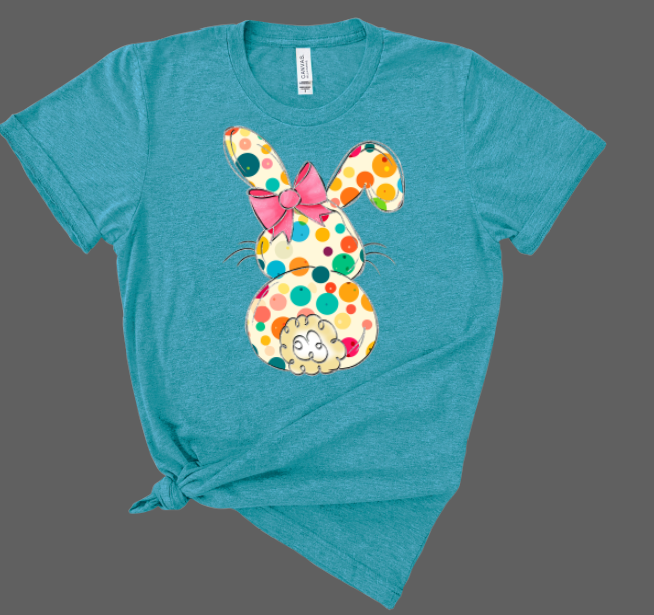3601 Polka dot bunny DTF/Sublimation Transfer