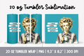 3621 Retro Housewife Sublimation Transfer for 20oz Tumbler