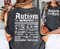 3661 Autism Awareness w/ front pocket DTF Transfer