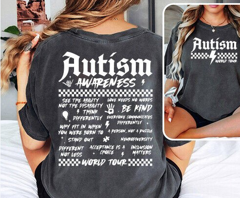 3661 Autism Awareness w/ front pocket DTF Transfer