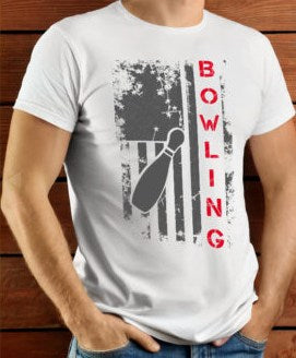 3670 Bowling with USA Flag DTF/Sublimation Transfer