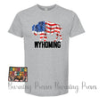 WYHOMING T-shirt in Blue or Grey