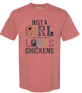 3636 Just a girl who loves Chickens DTF/Sublimation Transfer