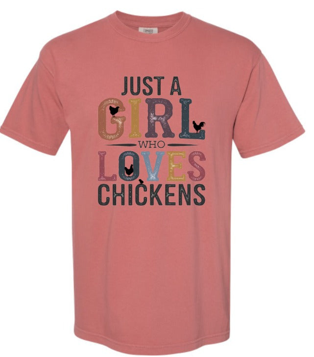 3636 Just a girl who loves Chickens DTF/Sublimation Transfer