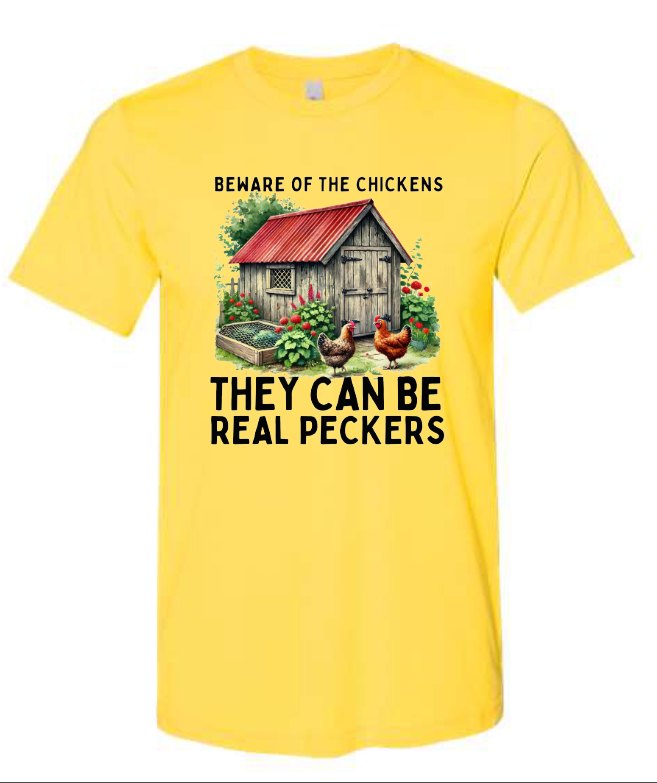 3649 Beware of the chickens DTF/Sublimation Transfer