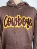 Cowboys Applique Embroidery Hoodie