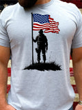 Solider with Flag DTF Transfers