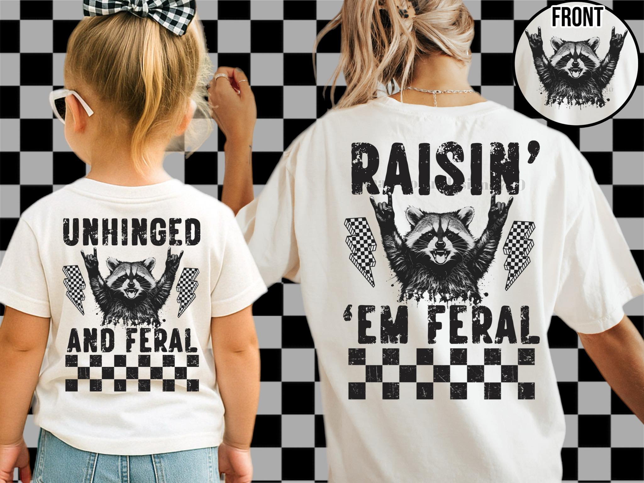 Unhinged and Feral or Raisin em Feral DTF Transfers