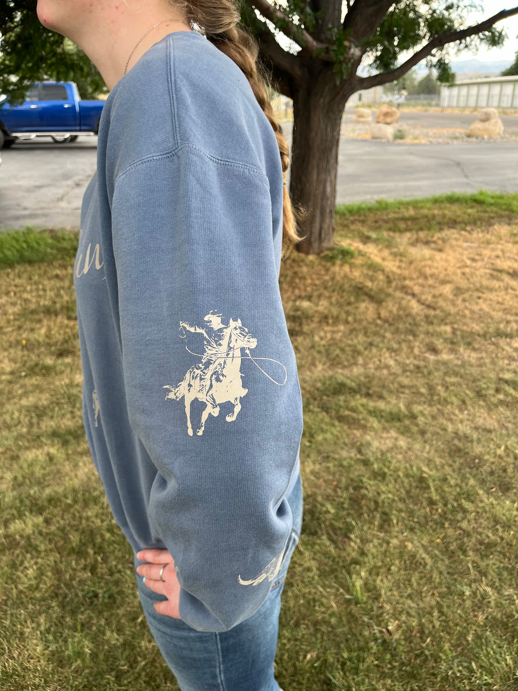 Wyoming Western collage Comfort Colors Crewneck
