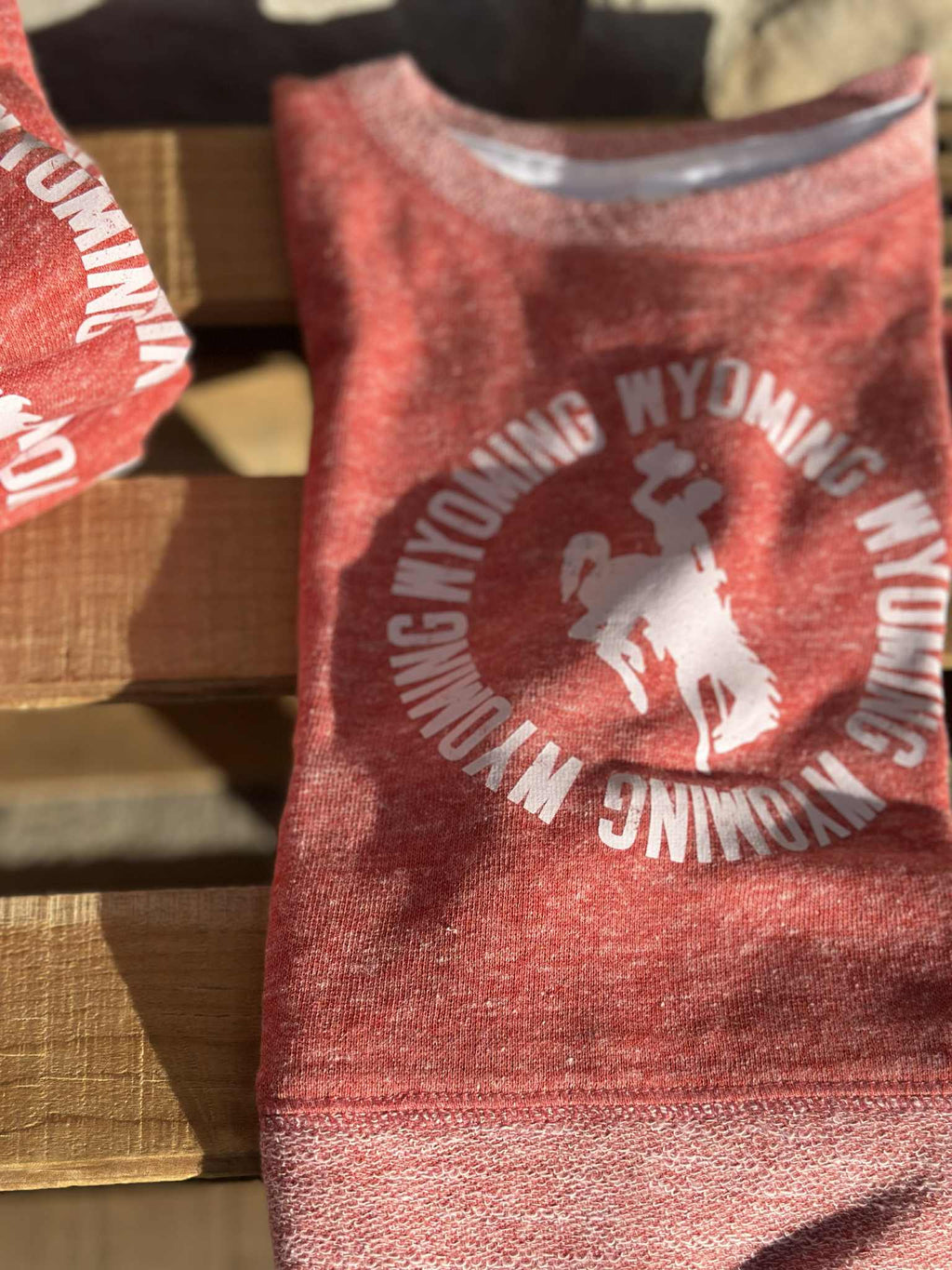 Youth Wyoming Red Crewneck