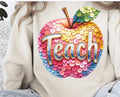 Teach Apple button DTF Transfer
