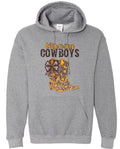 Wyoming Cowboys Boot Hoodie with faux glitter