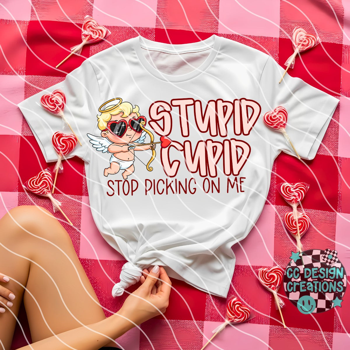 Stupid Cupid stop picking on me DTF Transfer