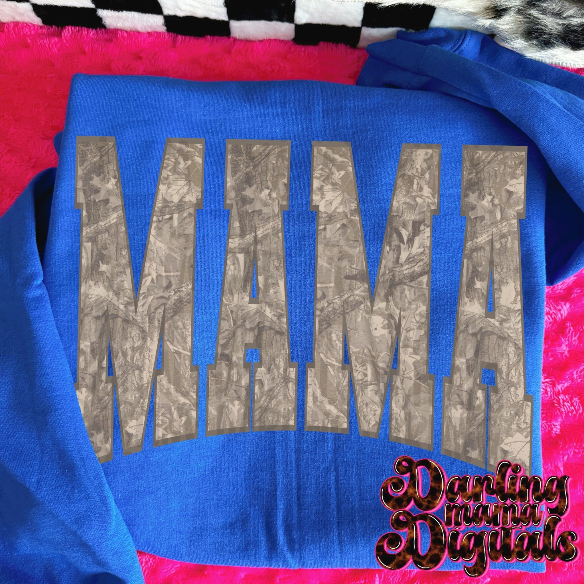 Camo MAMA DTF Transfer