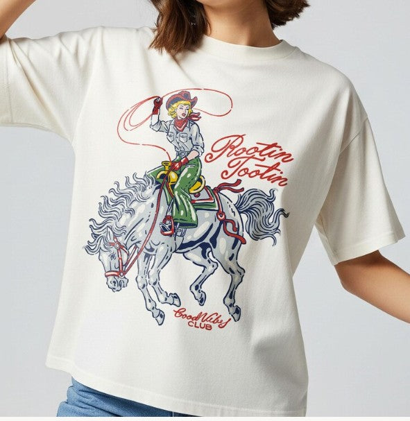 Rootin Tootin Women's Boxy Comfort Colors T-Shirt