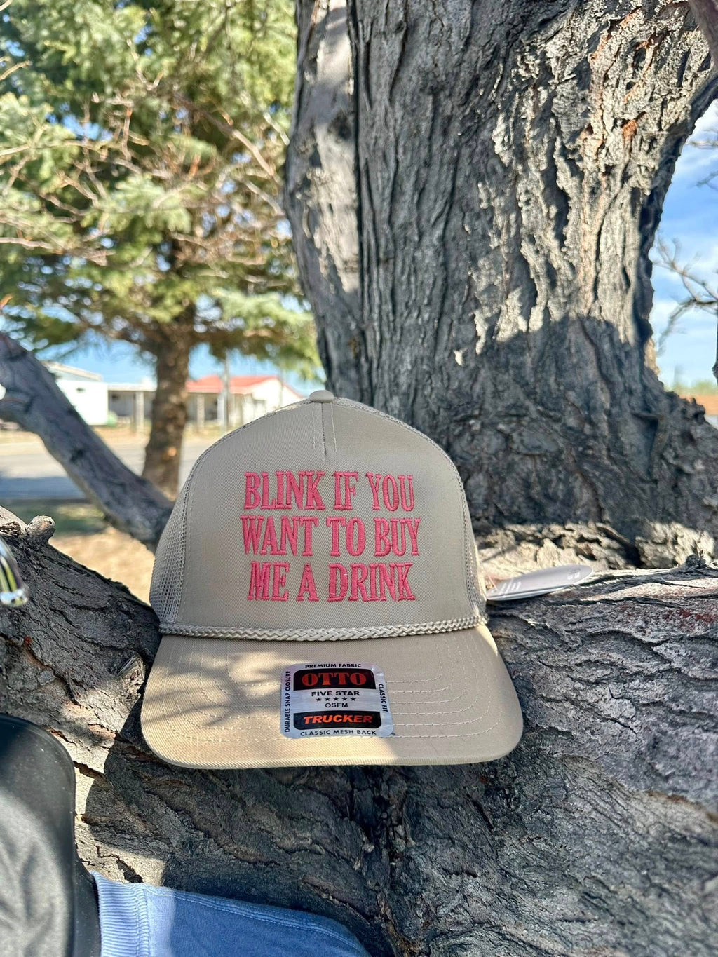 Embroidered Blink if you want to buy me a drink OTTO Hat