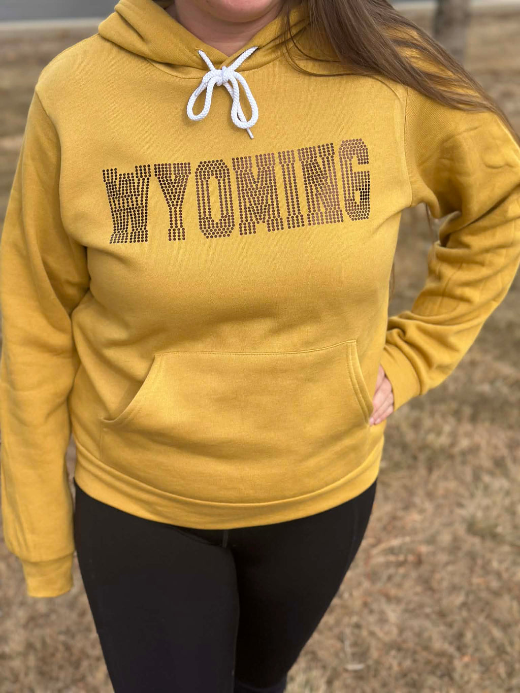 Wyoming Spangle Bella-Canvas hoodie