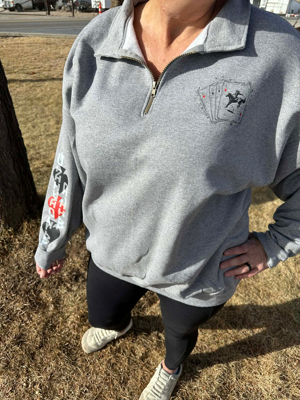 Wyoming Wild Quarter Zip pullover