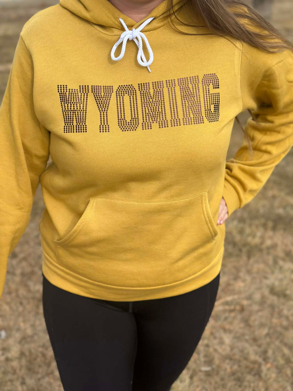 Wyoming Spangle Bella-Canvas hoodie