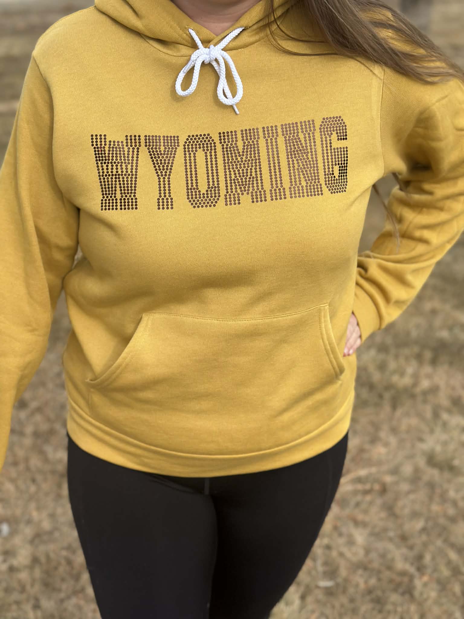 Wyoming Spangle Bella-Canvas hoodie