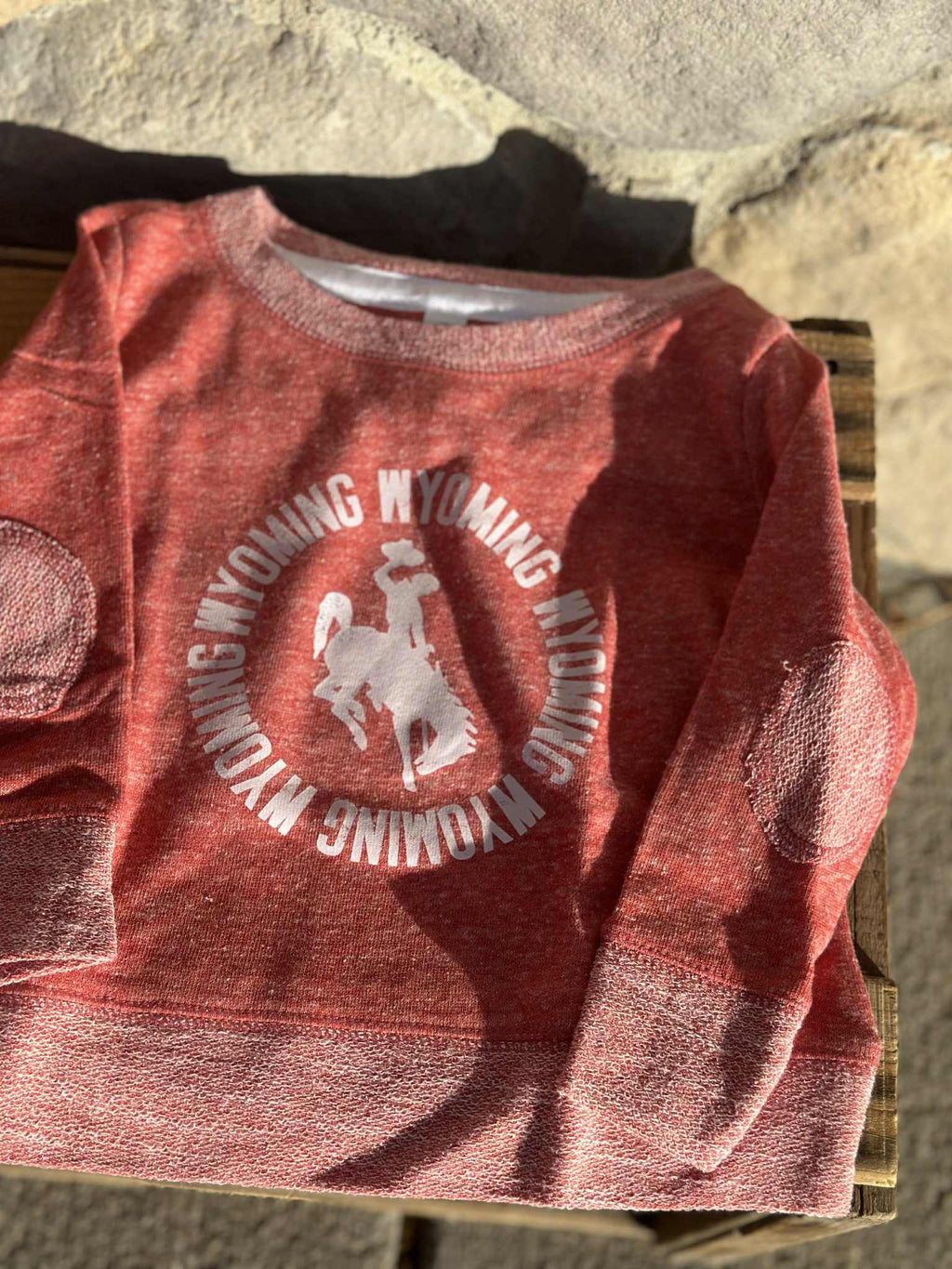 Youth Wyoming Red Crewneck